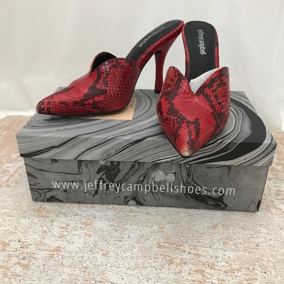 Jeffrey Campbell Free People Red Sweetheart Heels - Picture 2 of 8